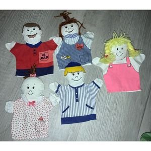 Vintage Oriental Trading Post family hand puppets
